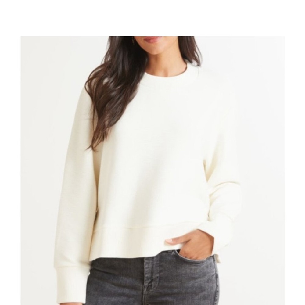 Varley Cleon pullover in Egret cream - Picture 3 of 12